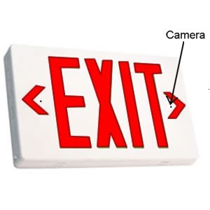 Exit sign wifi hidden camera with DVR